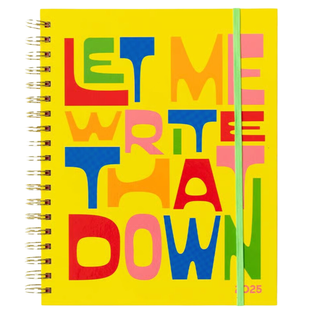 Large 12-Month Annual Planner - Let Me Write That Down