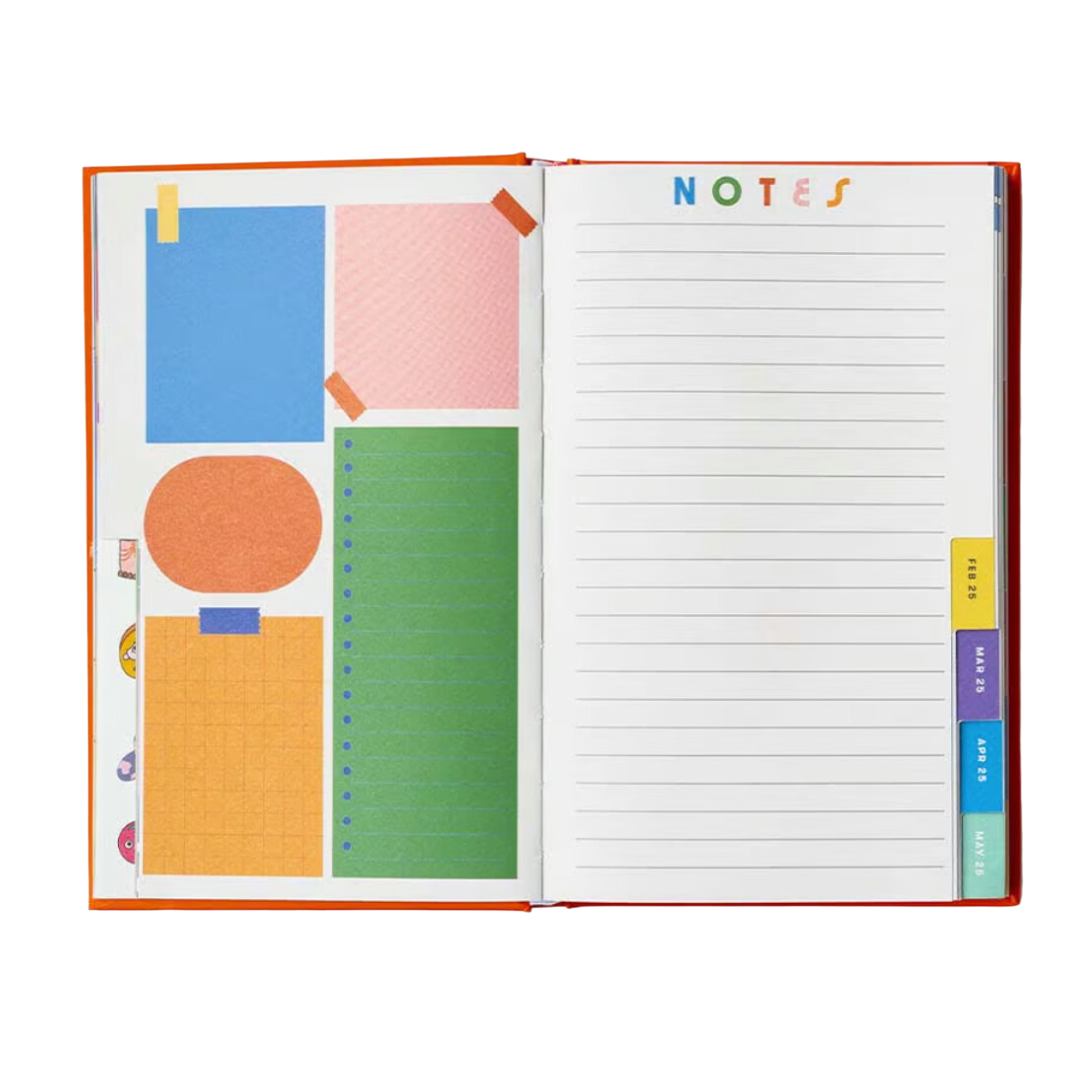Classic 12-Month Annual Planner - Colorblock