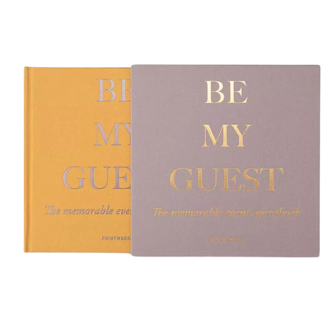Guest Book - Beige/Yellow