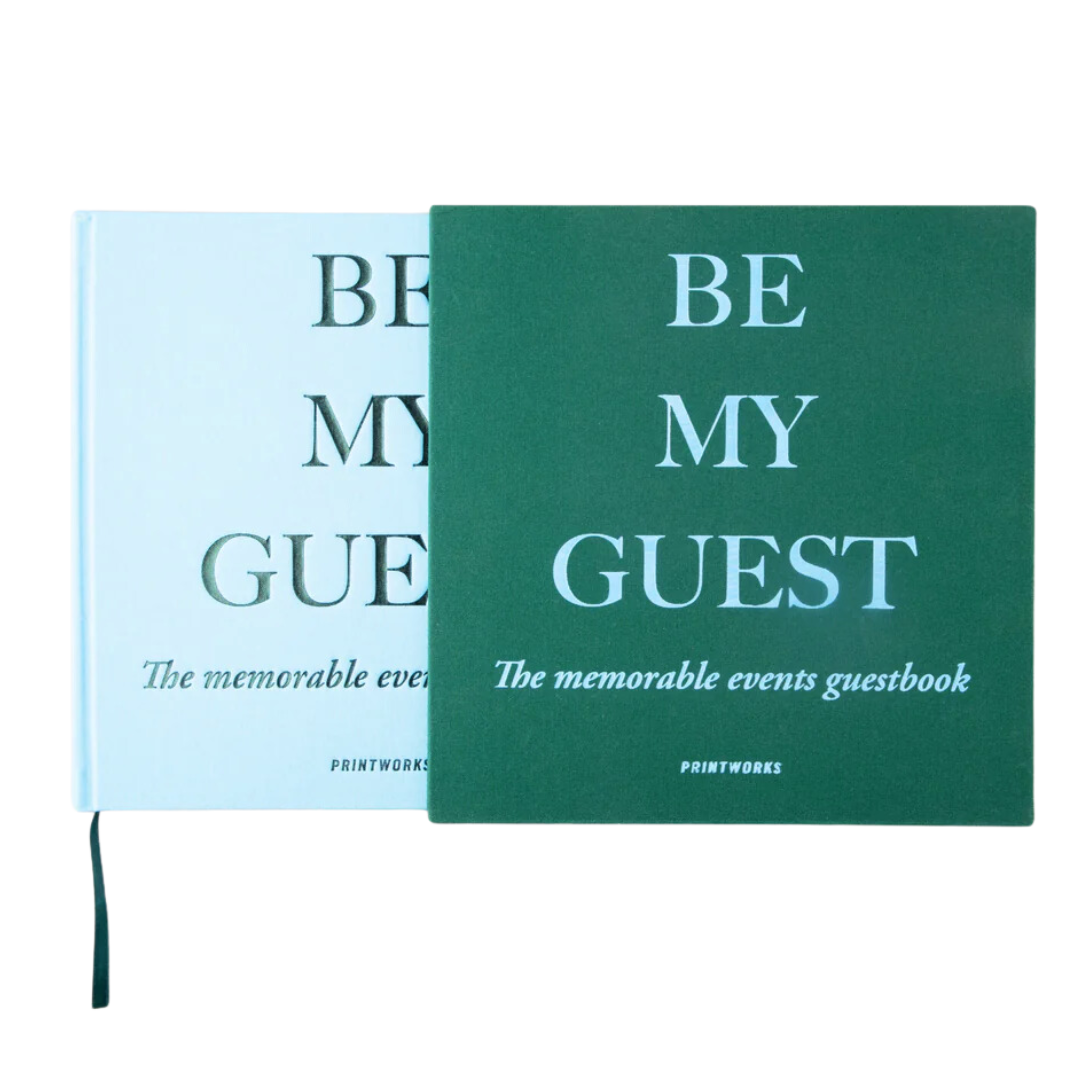 Guest Book - Green/Blue