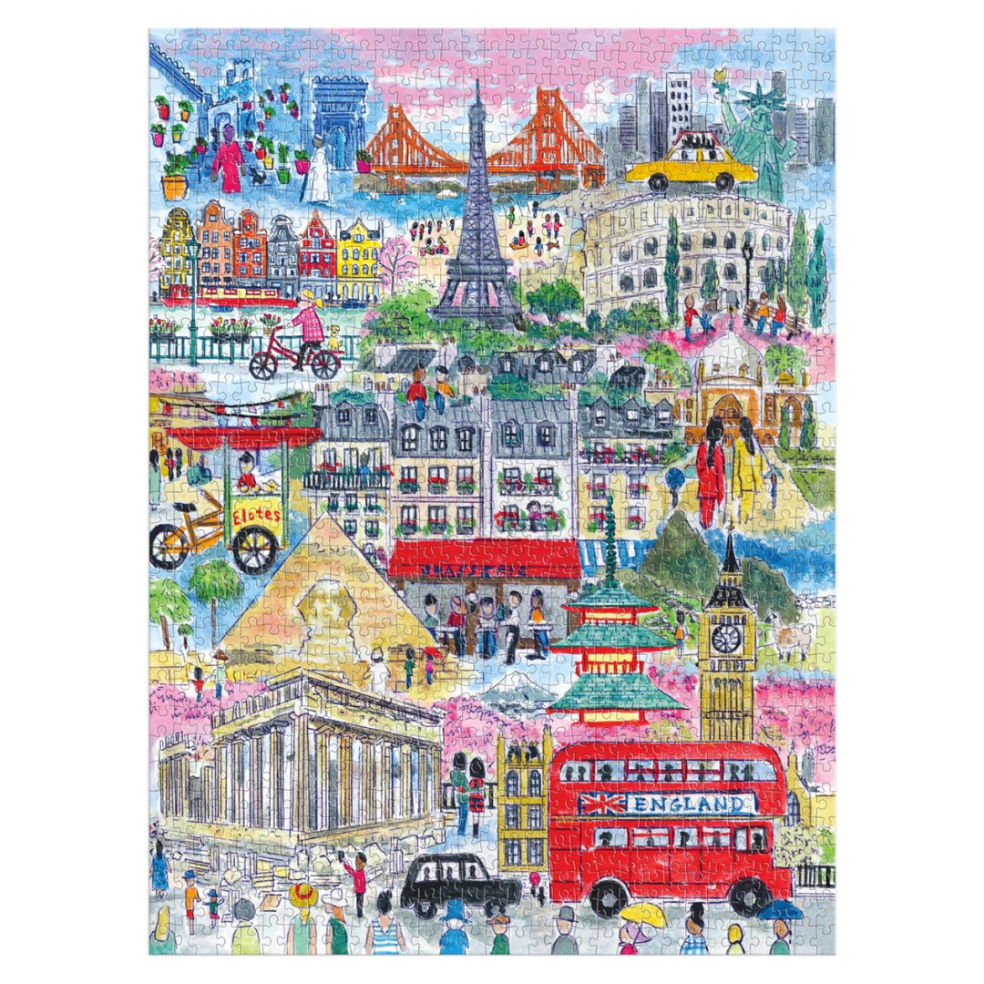 Galison Cities Around The World – 1000 Piece Puzzle