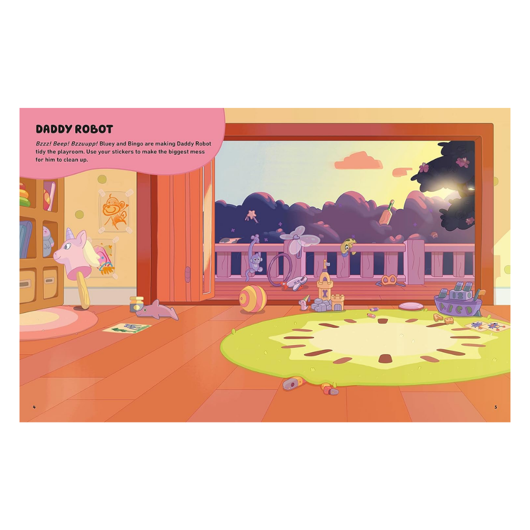 Let's Stick!: Bluey Sticker Stories