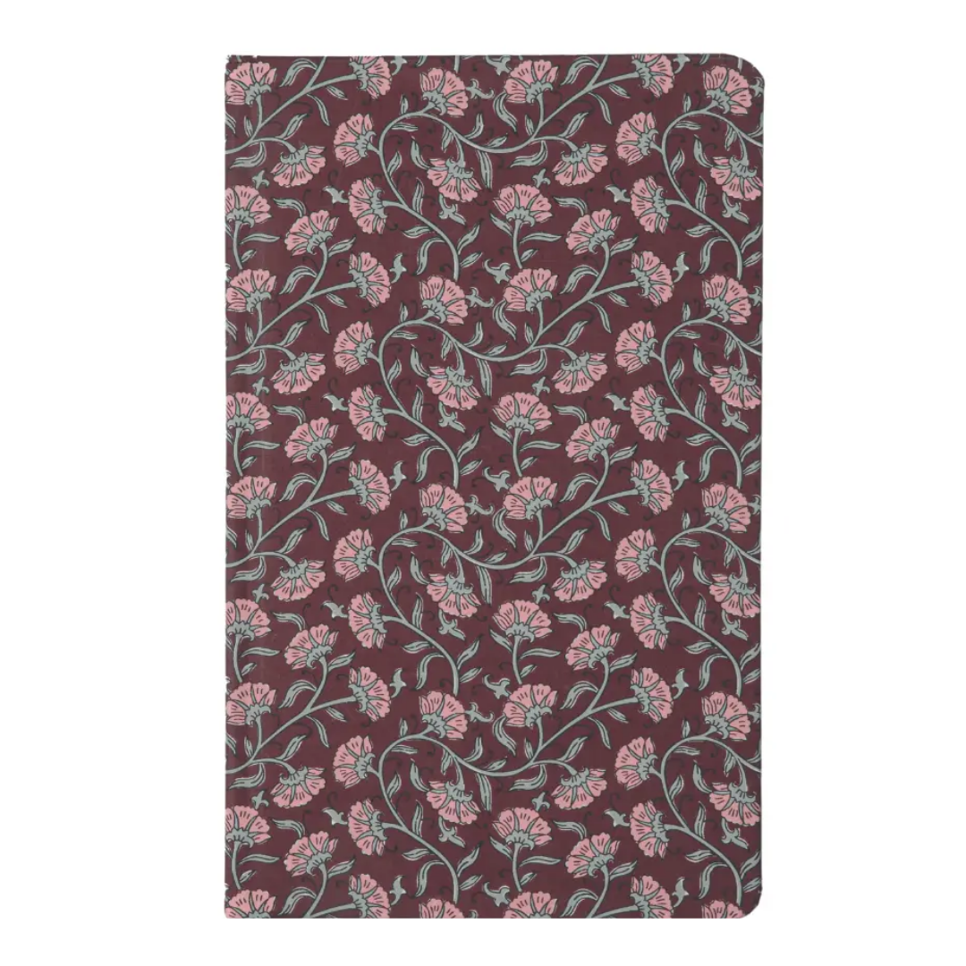 Soft Touch Journal - Burgundy Vintage Floral