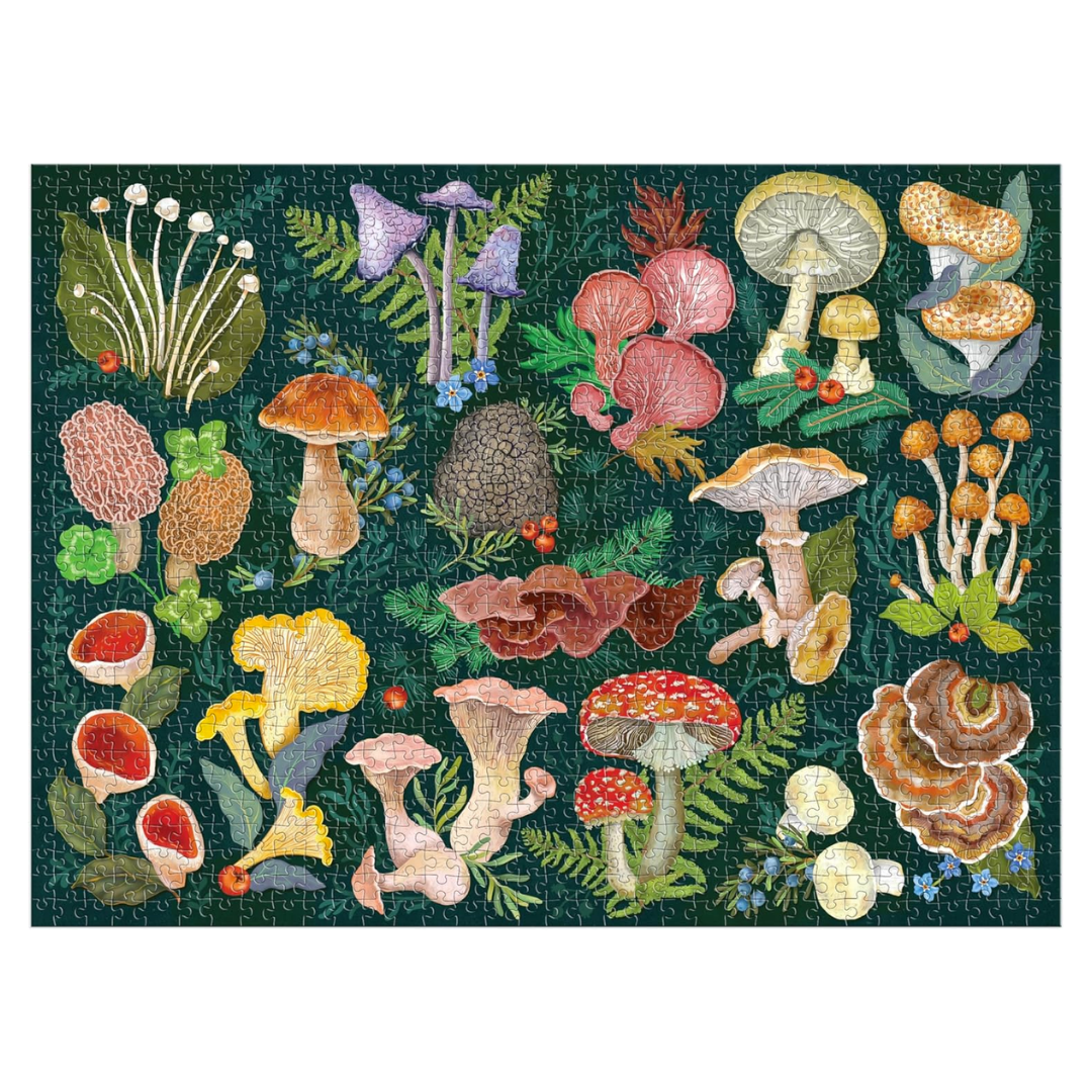 Galison World of Mushrooms – 1000 Piece Jigsaw Puzzle
