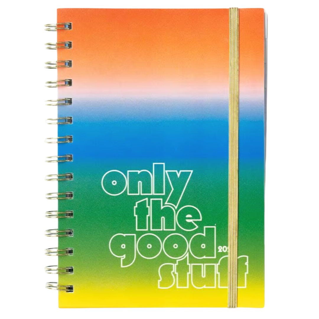 Medium 12-Month Soft Cover Annual Planner - Only The Good Stuff