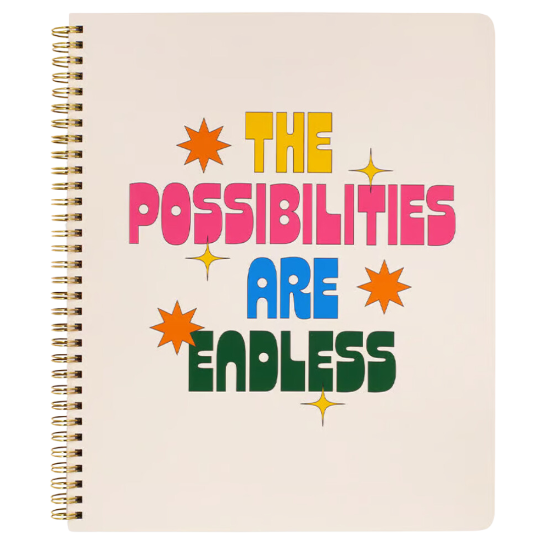 Rough Draft Large Notebook - The Possibilities Are Endless