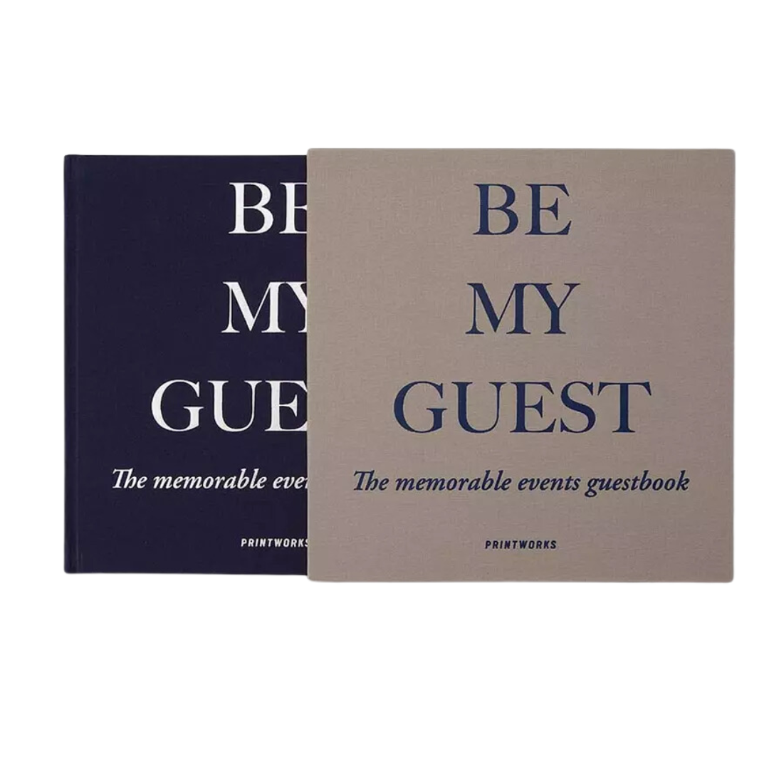 Guest Book - Grey/Navy