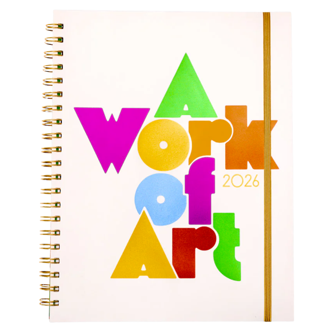 12 Month Soft Cover Large Planner 2026 - A Work of Art