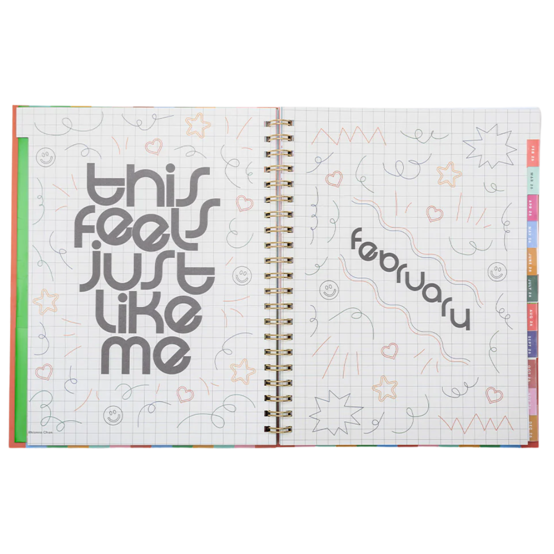 12 Month Soft Cover Large Planner 2026 - A Work of Art