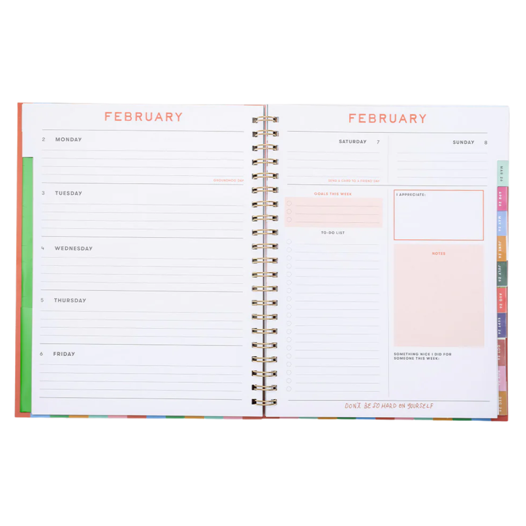 12 Month Soft Cover Large Planner 2026 - A Work of Art