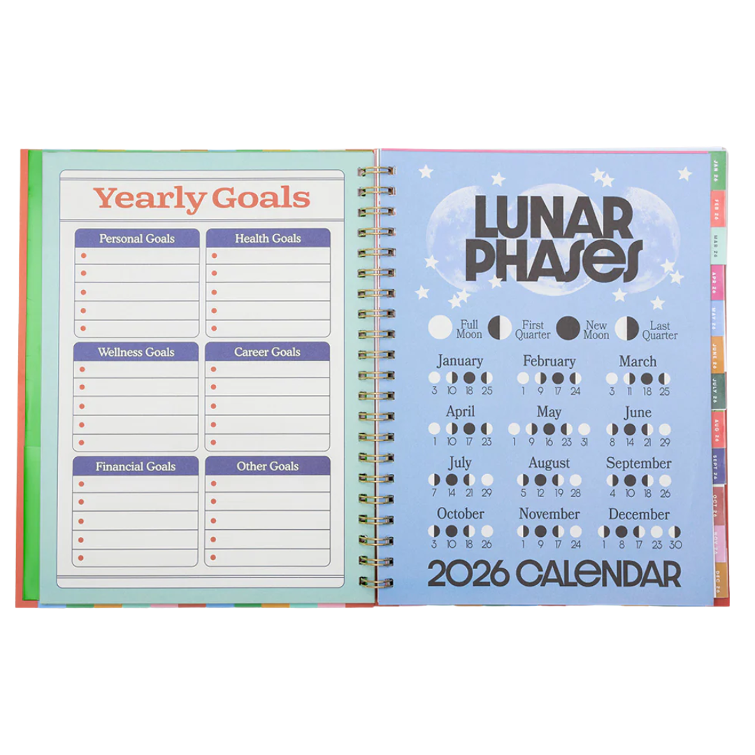 12 Month Soft Cover Large Planner 2026 - A Work of Art